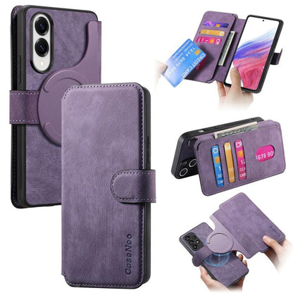 CaseNeo MagSafe RFID Anti-theft Retro Leather Phone Case, For Galaxy S26 FE 5G, For Galaxy S26+ 5G, For Galaxy S26 Ultra 5G, For Galaxy S26 5G, For Galaxy S25 FE 5G, For Galaxy S25 Edge 5G, For Galaxy S25 5G, For Galaxy S25+ 5G