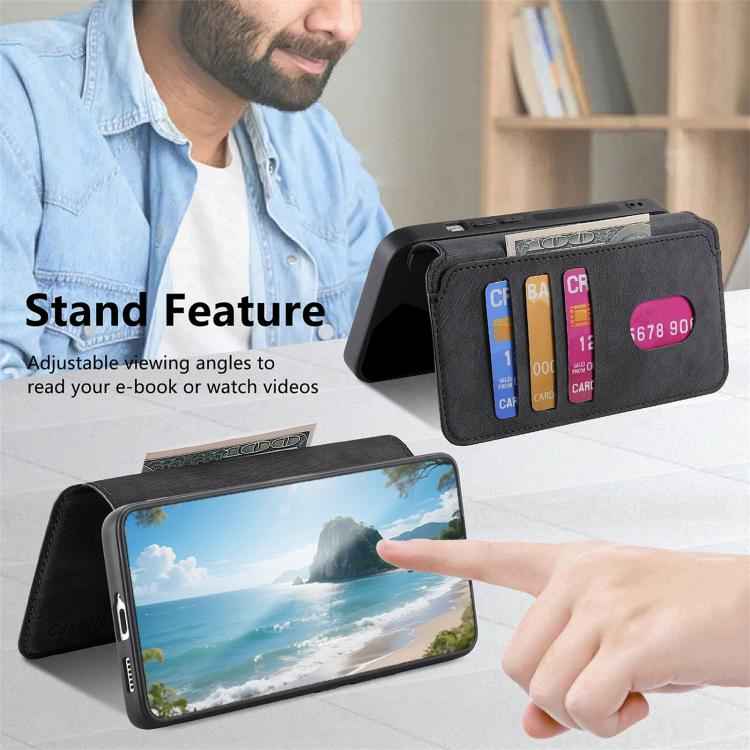 CaseNeo MagSafe RFID Anti-theft Retro Leather Phone Case, For Samsung Galaxy S26 5G, For Samsung Galaxy S25 FE 5G, For Samsung Galaxy S25 Edge 5G, For Samsung Galaxy S25 5G, For Samsung Galaxy S25+ 5G, For Samsung Galaxy S25 Ultra 5G                   ...