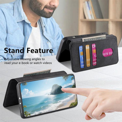CaseNeo MagSafe RFID Anti-theft Retro Leather Phone Case, For Galaxy S26 FE 5G, For Galaxy S26+ 5G, For Galaxy S26 Ultra 5G, For Galaxy S26 5G, For Galaxy S25 FE 5G, For Galaxy S25 Edge 5G, For Galaxy S25 5G, For Galaxy S25+ 5G