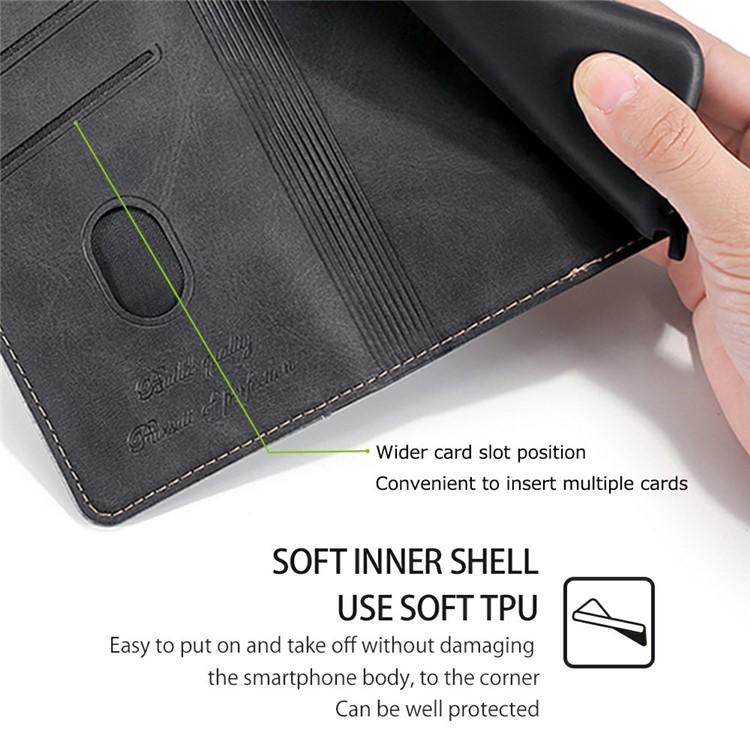 Contrast Color Side Buckle Leather Phone Case