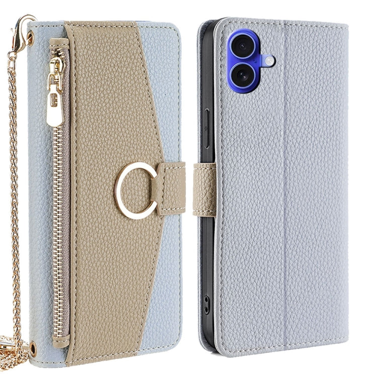 Crossbody Litchi Texture Leather Phone Case