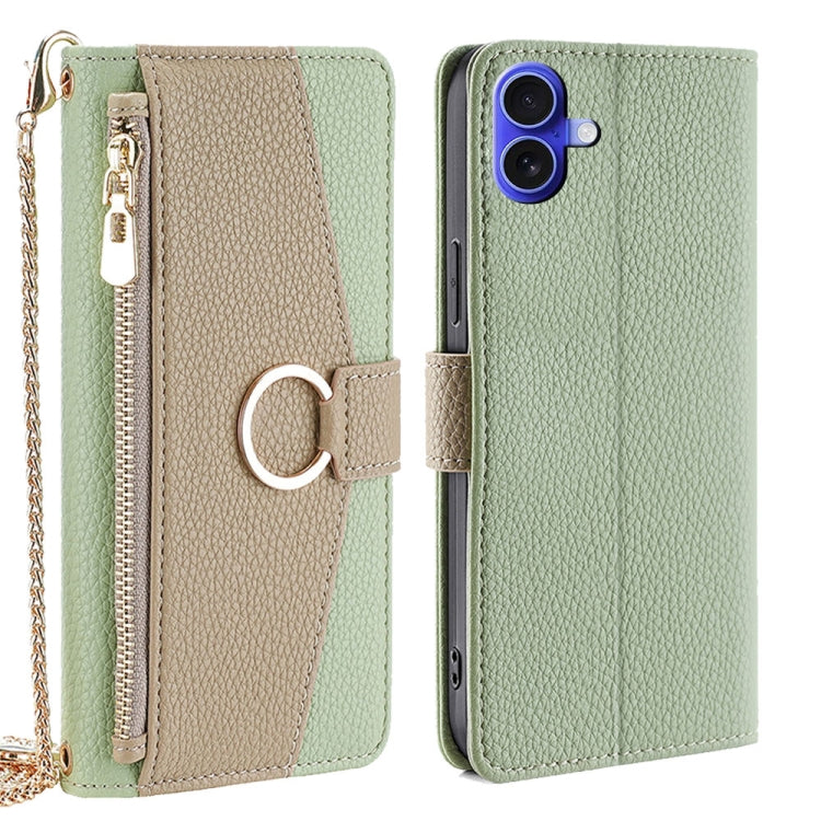 Crossbody Litchi Texture Leather Phone Case
