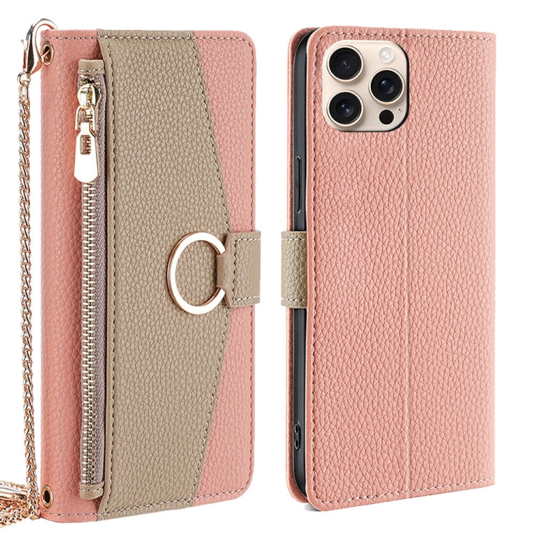 Crossbody Litchi Texture Leather Phone Case