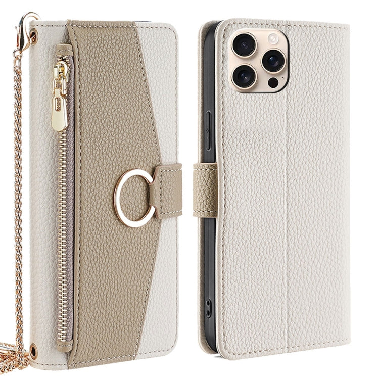 Crossbody Litchi Texture Leather Phone Case