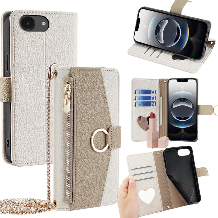 Crossbody Litchi Texture Leather Phone Case