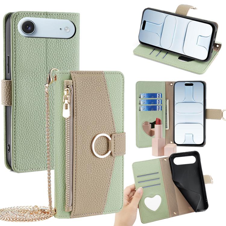 Crossbody Litchi Texture Leather Phone Case