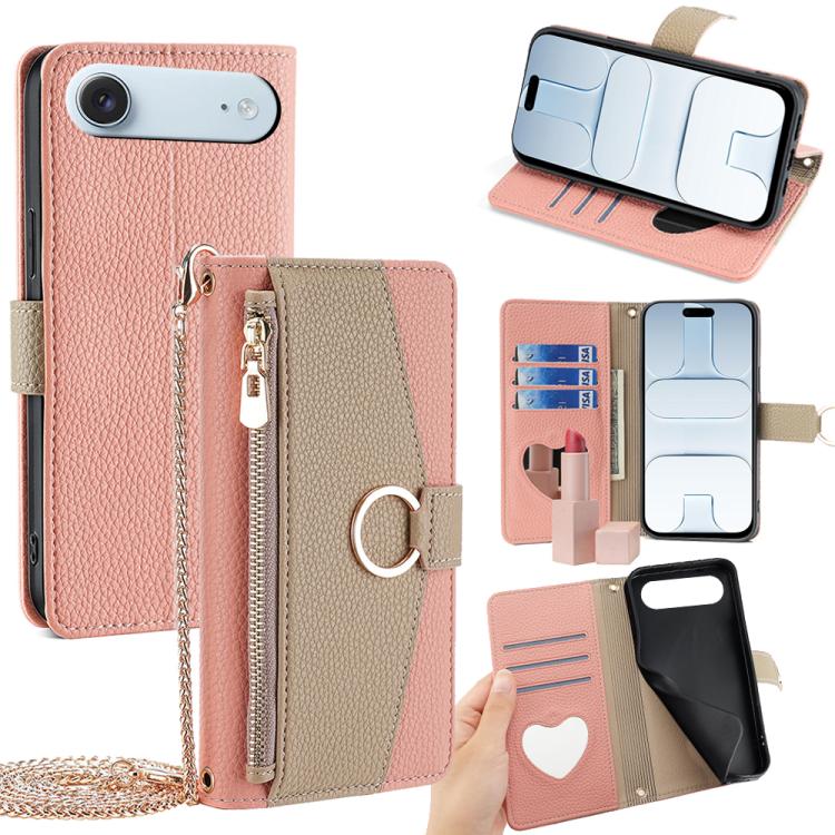 Crossbody Litchi Texture Leather Phone Case
