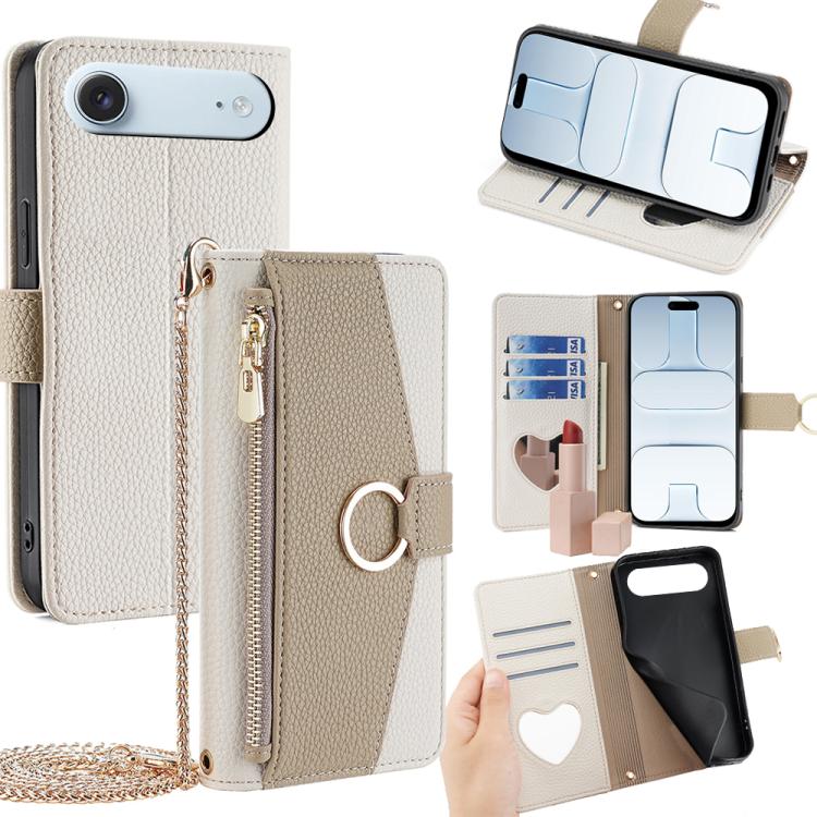 Crossbody Litchi Texture Leather Phone Case