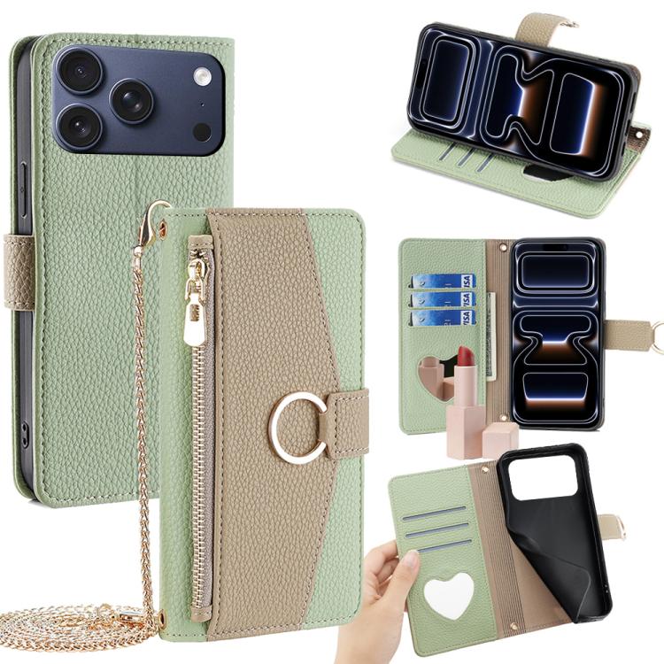 Crossbody Litchi Texture Leather Phone Case