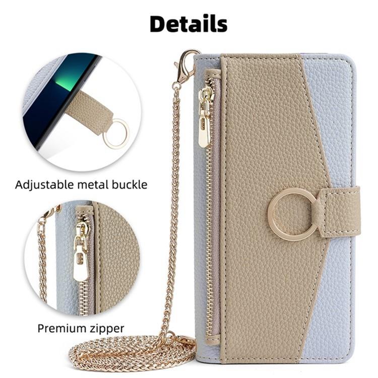 Crossbody Litchi Texture Leather Phone Case