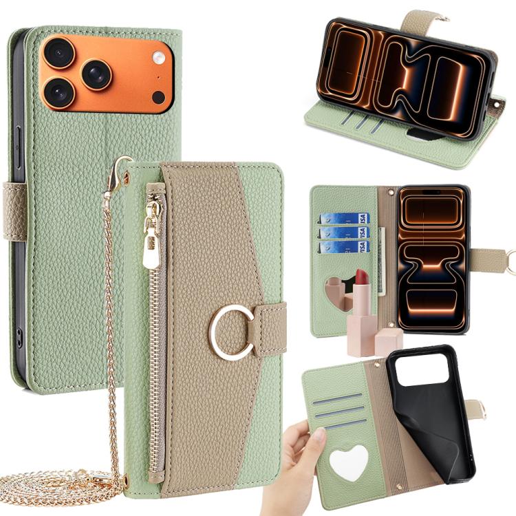 Crossbody Litchi Texture Leather Phone Case
