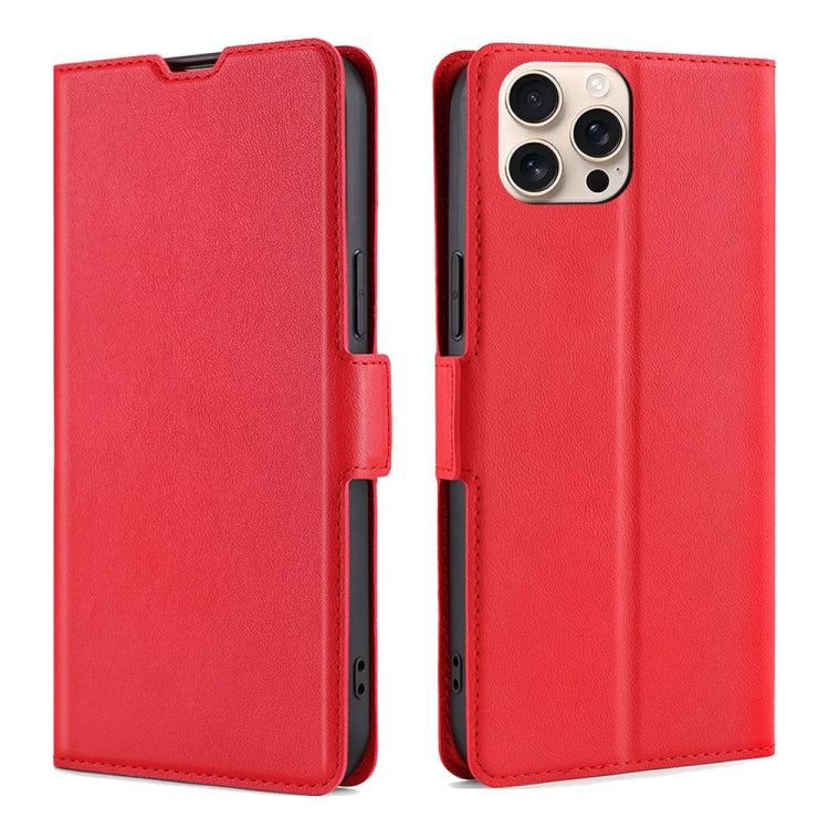 Ultra-thin Voltage Side Buckle Horizontal Flip Leather Phone Case