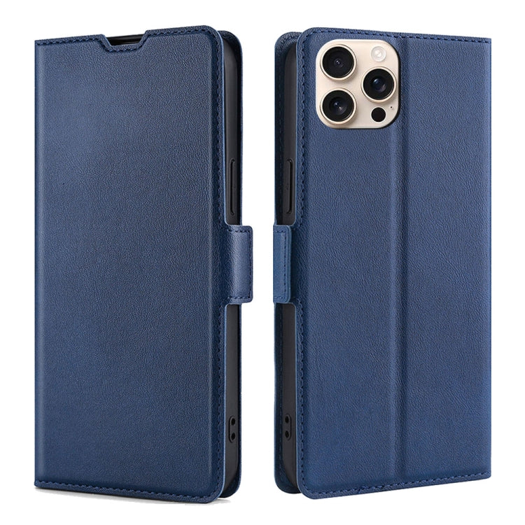 Ultra-thin Voltage Side Buckle Horizontal Flip Leather Phone Case