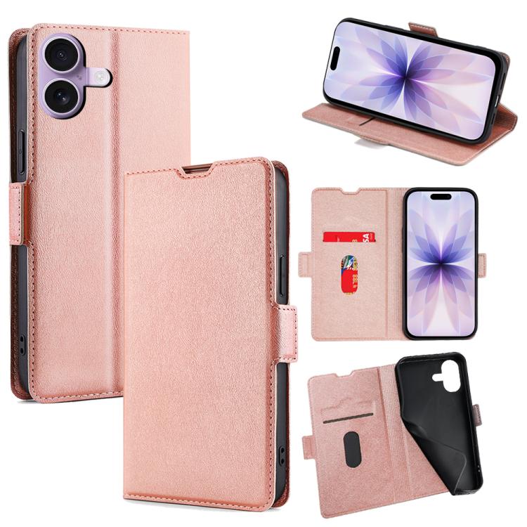 Ultra-thin Voltage Side Buckle Horizontal Flip Leather Phone Case