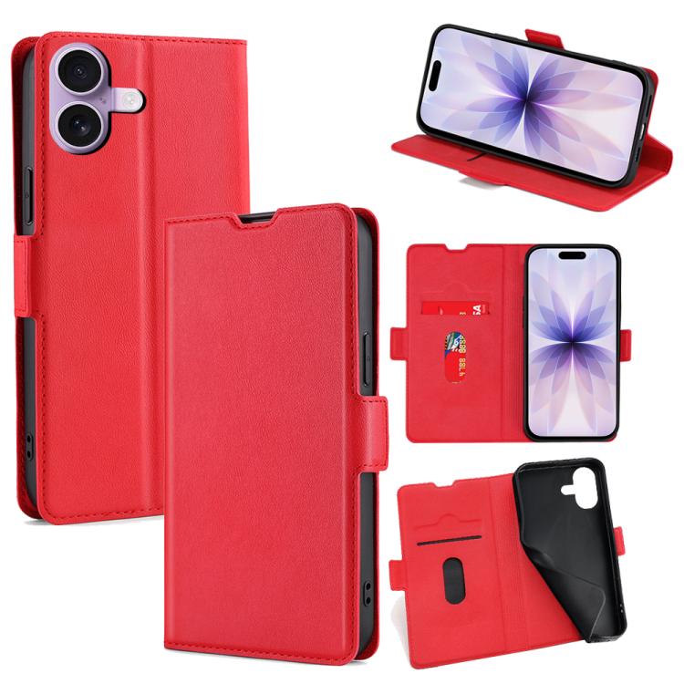 Ultra-thin Voltage Side Buckle Horizontal Flip Leather Phone Case