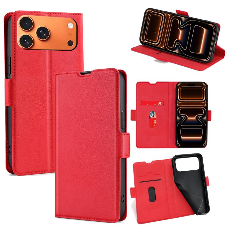 Ultra-thin Voltage Side Buckle Horizontal Flip Leather Phone Case