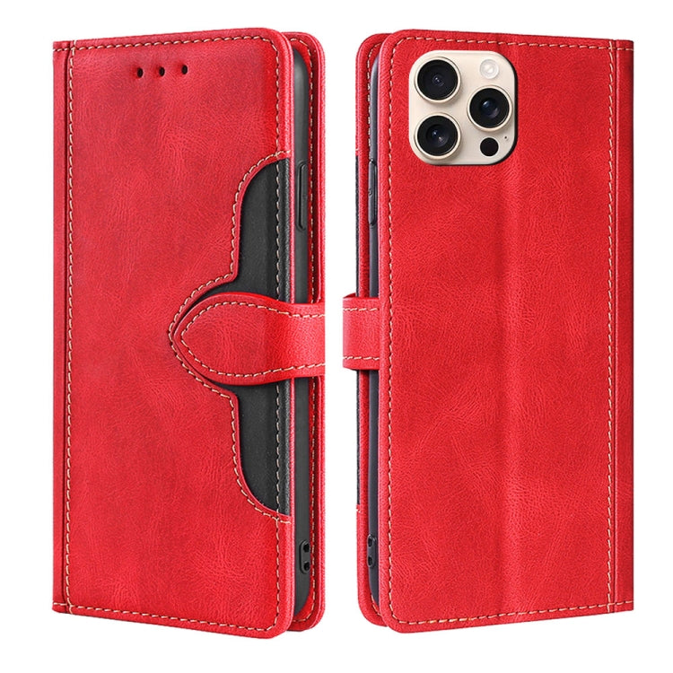 Skin Feel Magnetic Buckle Leather Phone Case
