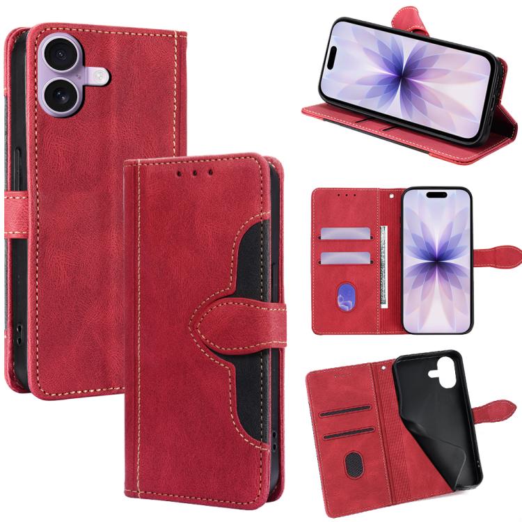 Skin Feel Magnetic Buckle Leather Phone Case