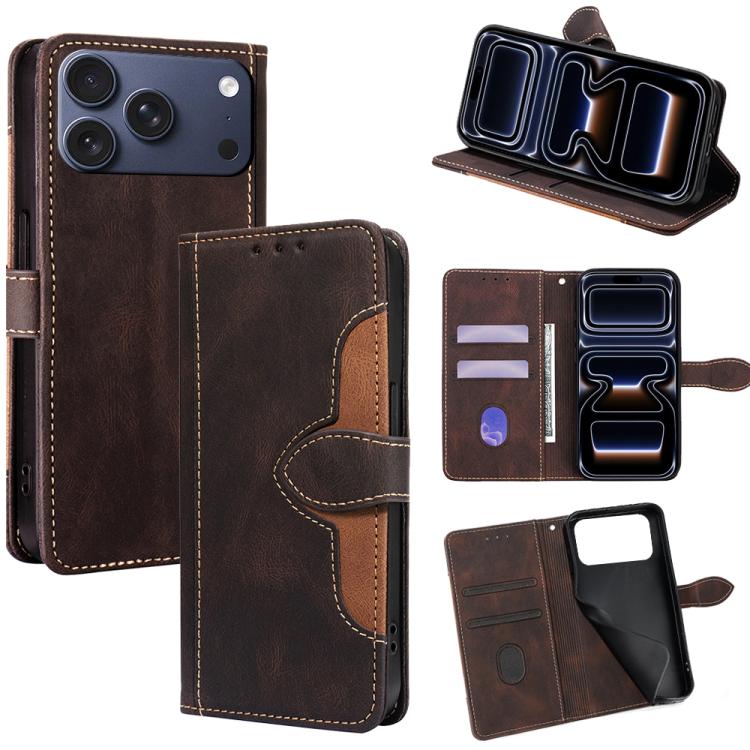 Skin Feel Magnetic Buckle Leather Phone Case