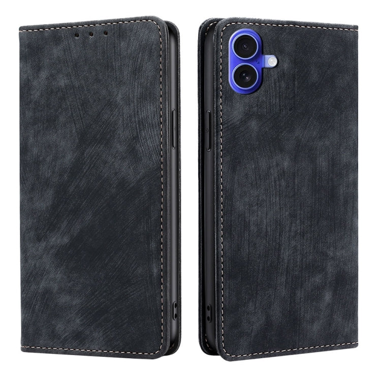 RFID Anti-theft Brush Magnetic Leather Phone Case