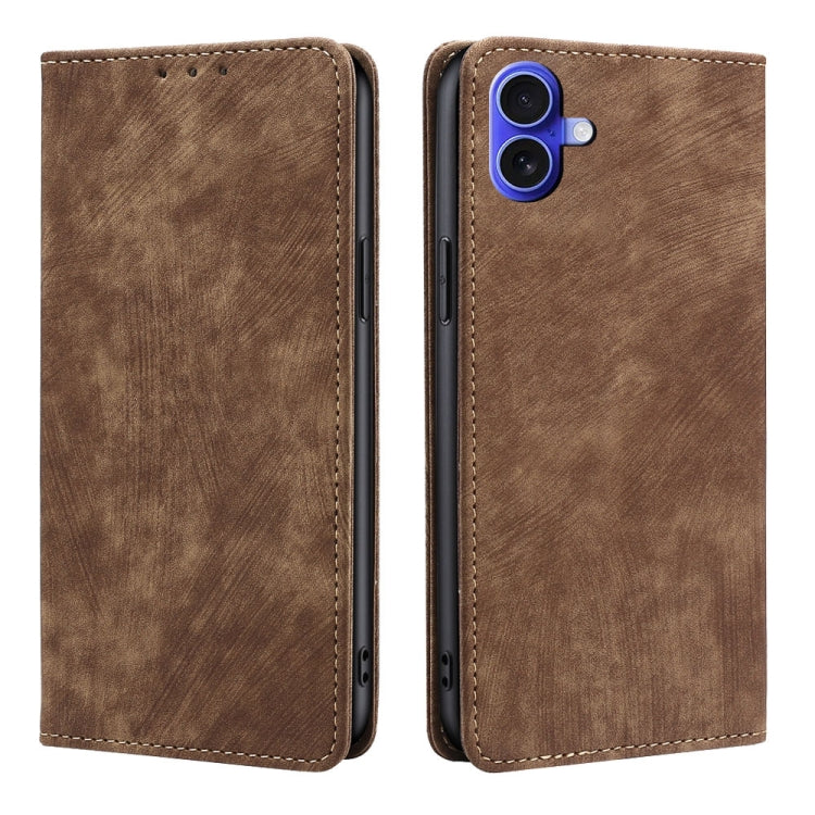 RFID Anti-theft Brush Magnetic Leather Phone Case
