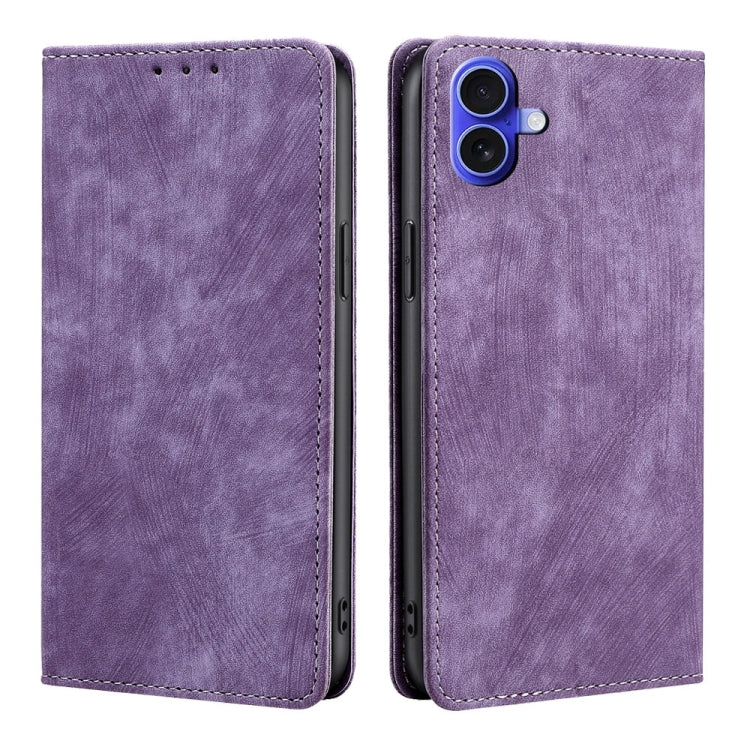 RFID Anti-theft Brush Magnetic Leather Phone Case