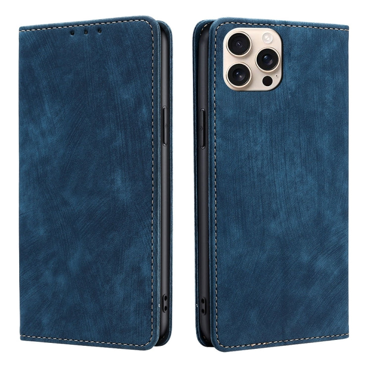 RFID Anti-theft Brush Magnetic Leather Phone Case
