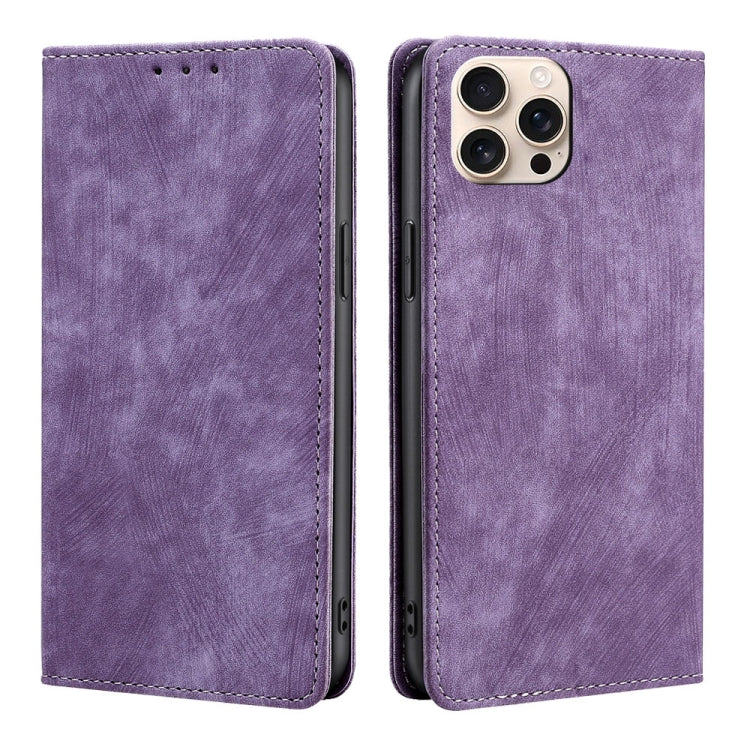 RFID Anti-theft Brush Magnetic Leather Phone Case
