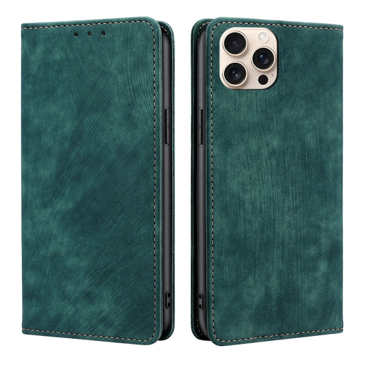 RFID Anti-theft Brush Magnetic Leather Phone Case