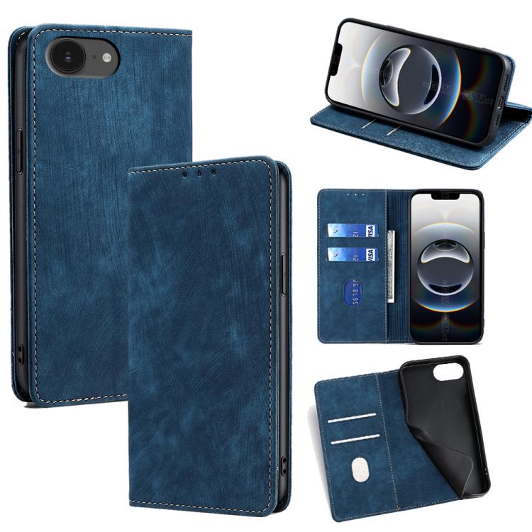 RFID Anti-theft Brush Magnetic Leather Phone Case