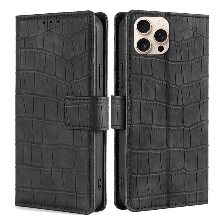 Skin Feel Crocodile Magnetic Clasp Leather Phone Case