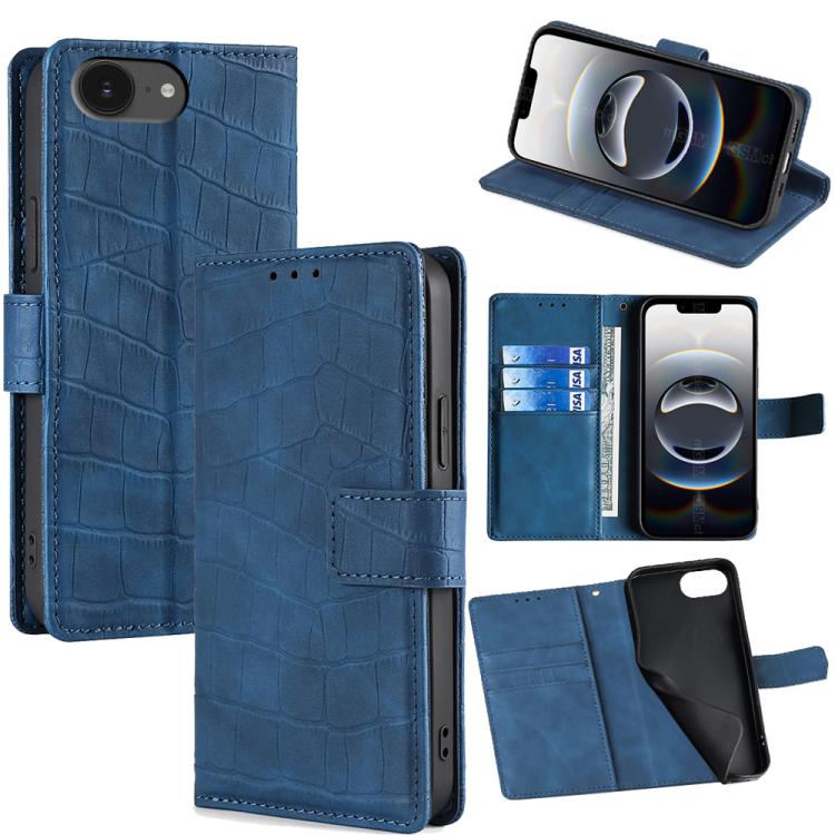 Skin Feel Crocodile Magnetic Clasp Leather Phone Case