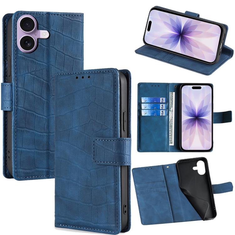 Skin Feel Crocodile Magnetic Clasp Leather Phone Case