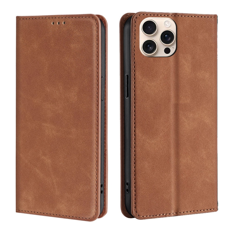 Skin Feel Magnetic Leather Phone Case