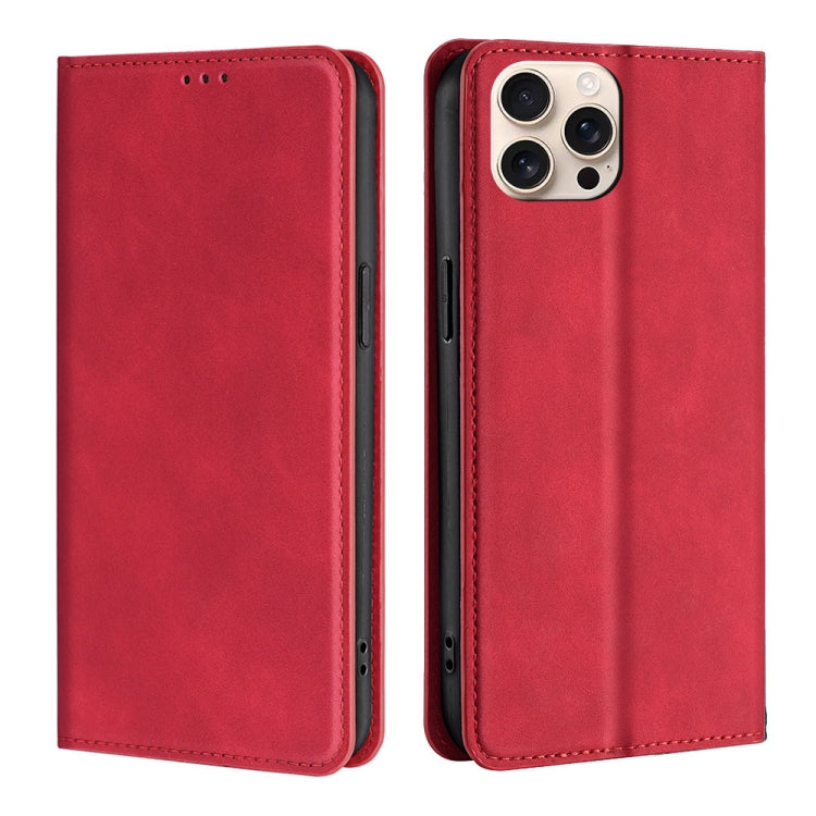 Skin Feel Magnetic Leather Phone Case