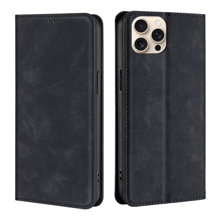 Skin Feel Magnetic Leather Phone Case