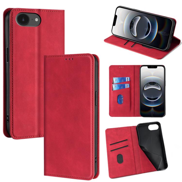 Skin Feel Magnetic Leather Phone Case