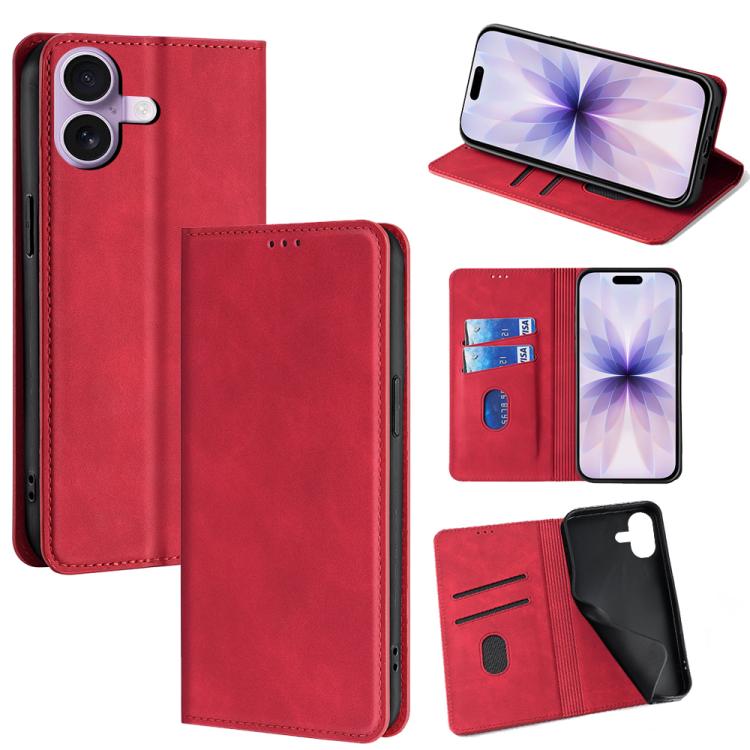 Skin Feel Magnetic Leather Phone Case