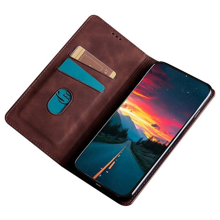Skin Feel Magnetic Leather Phone Case