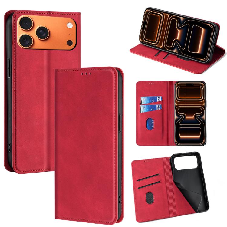 Skin Feel Magnetic Leather Phone Case