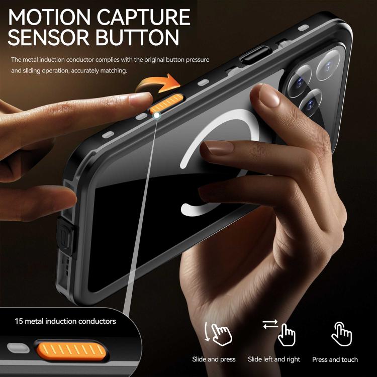 RedPepper Transparent Dot IP68 Waterproof Triple-proof MagSafe Phone Case