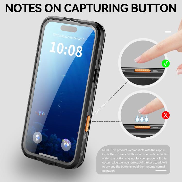 RedPepper Transparent Dot IP68 Waterproof Triple-proof MagSafe Phone Case