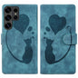Pen Heart Cat Embossed Leather Phone Case, For Galaxy S26 FE 5G, For Samsung Galaxy S26+ 5G, For Samsung Galaxy S26 Ultra 5G, For Samsung Galaxy S26 5G, For Samsung Galaxy S25 FE 5G, For Samsung Galaxy S25 5G, For Samsung Galaxy S25+ 5G                ...