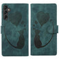 Pen Heart Cat Embossed Leather Phone Case, For Galaxy S26 FE 5G, For Samsung Galaxy S26+ 5G, For Samsung Galaxy S26 Ultra 5G, For Samsung Galaxy S26 5G, For Samsung Galaxy S25 FE 5G, For Samsung Galaxy S25 5G, For Samsung Galaxy S25+ 5G                ...