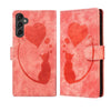 Pen Heart Cat Embossed Leather Phone Case, For Galaxy S26 FE 5G, For Samsung Galaxy S26+ 5G, For Samsung Galaxy S26 Ultra 5G, For Samsung Galaxy S26 5G, For Samsung Galaxy S25 FE 5G, For Samsung Galaxy S25 5G, For Samsung Galaxy S25+ 5G                ...