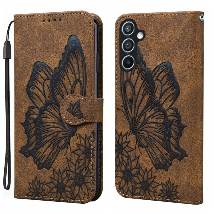 Retro Skin Feel Butterflies Embossing Horizontal Flip Leather Phone Case, For Galaxy S26 FE 5G, For Samsung Galaxy S26+ 5G, For Samsung Galaxy S26 Ultra 5G, For Samsung Galaxy S26 5G, For Samsung Galaxy S25 FE 5G, For Samsung Galaxy S25 5G             ...