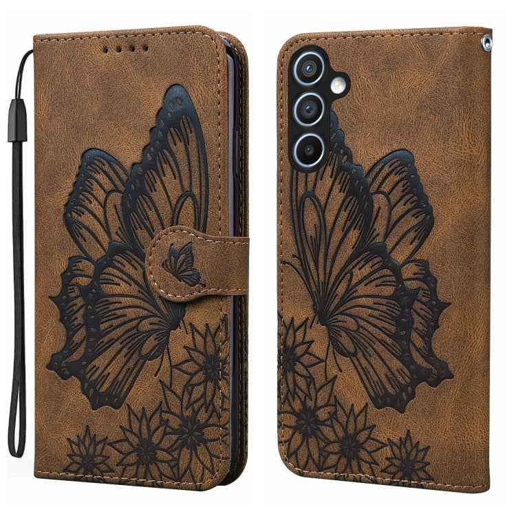 Retro Skin Feel Butterflies Embossing Horizontal Flip Leather Phone Case, For Samsung Galaxy S26+ 5G, For Samsung Galaxy S26 Ultra 5G, For Samsung Galaxy S26 5G, For Samsung Galaxy S25 FE 5G, For Samsung Galaxy S25 5G, For Samsung Galaxy S25+ 5G       ...