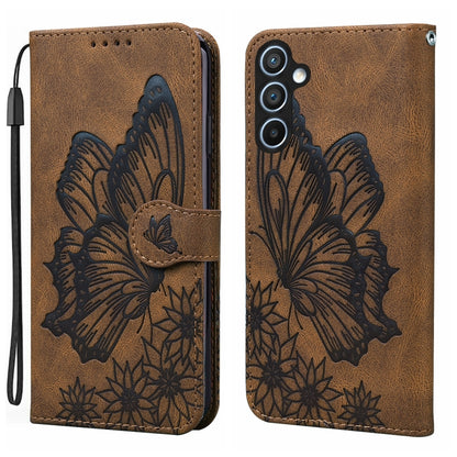Retro Skin Feel Butterflies Embossing Horizontal Flip Leather Phone Case, For Galaxy S26 FE 5G, For Samsung Galaxy S26+ 5G, For Samsung Galaxy S26 Ultra 5G, For Samsung Galaxy S26 5G, For Samsung Galaxy S25 FE 5G, For Samsung Galaxy S25 5G             ...