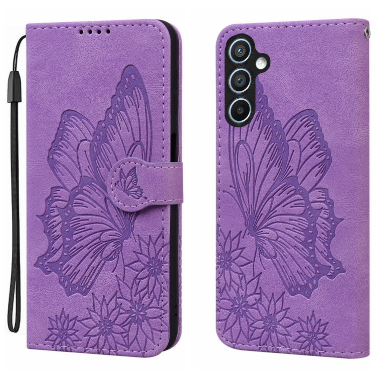 Retro Skin Feel Butterflies Embossing Horizontal Flip Leather Phone Case, For Galaxy S26 FE 5G, For Samsung Galaxy S26+ 5G, For Samsung Galaxy S26 Ultra 5G, For Samsung Galaxy S26 5G, For Samsung Galaxy S25 FE 5G, For Samsung Galaxy S25 5G             ...