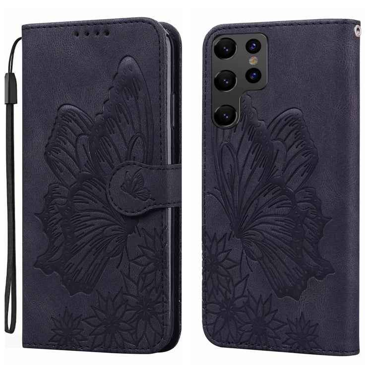 Retro Skin Feel Butterflies Embossing Horizontal Flip Leather Phone Case, For Samsung Galaxy S26+ 5G, For Samsung Galaxy S26 Ultra 5G, For Samsung Galaxy S26 5G, For Samsung Galaxy S25 FE 5G, For Samsung Galaxy S25 5G, For Samsung Galaxy S25+ 5G       ...